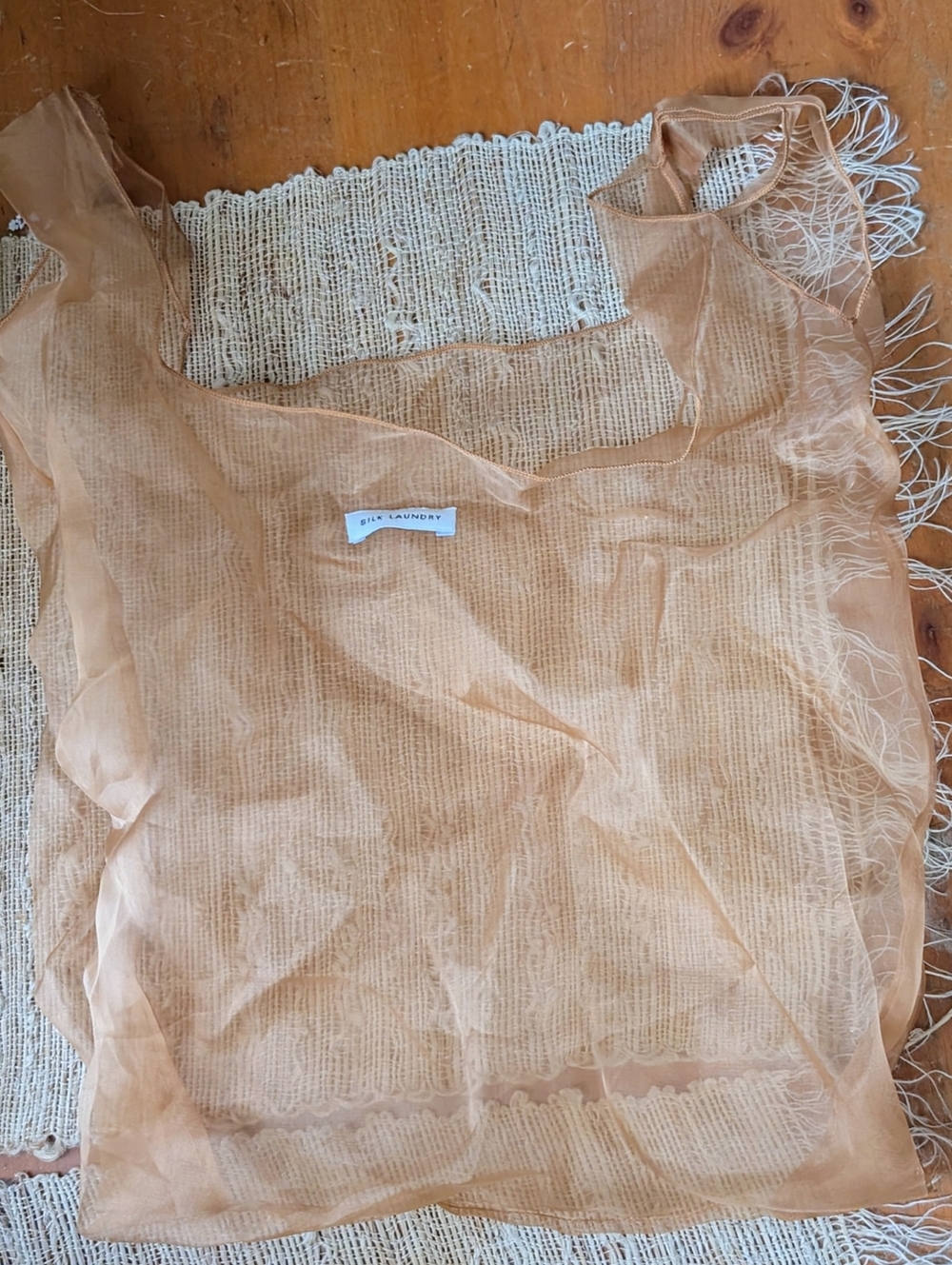 Silk Laundry SILK-ORGANZA BAG in COPPER